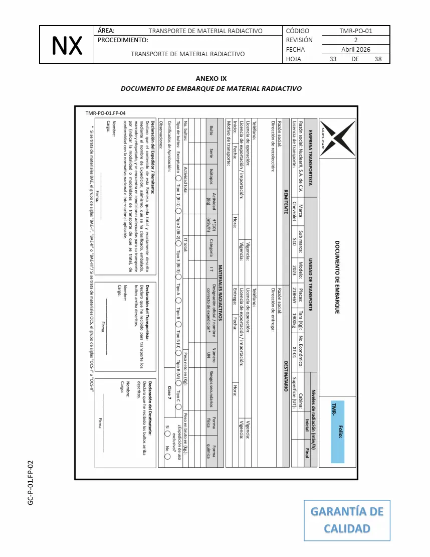 Manifiesto de Carga
